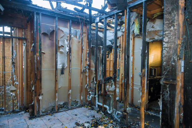 Professional Smoke Damage Restoration technician working in Barnesville, OH